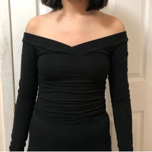 Black Cropped H&M Shirt